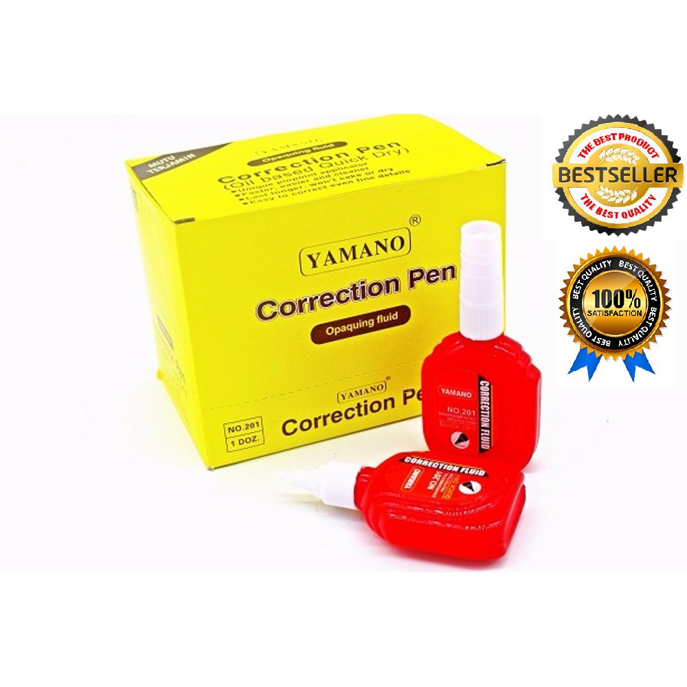 

GROSIR CP YAMANO NO 201 CORRETION PEN TIP EX TIPE EX BUKAN KENKO MERAH