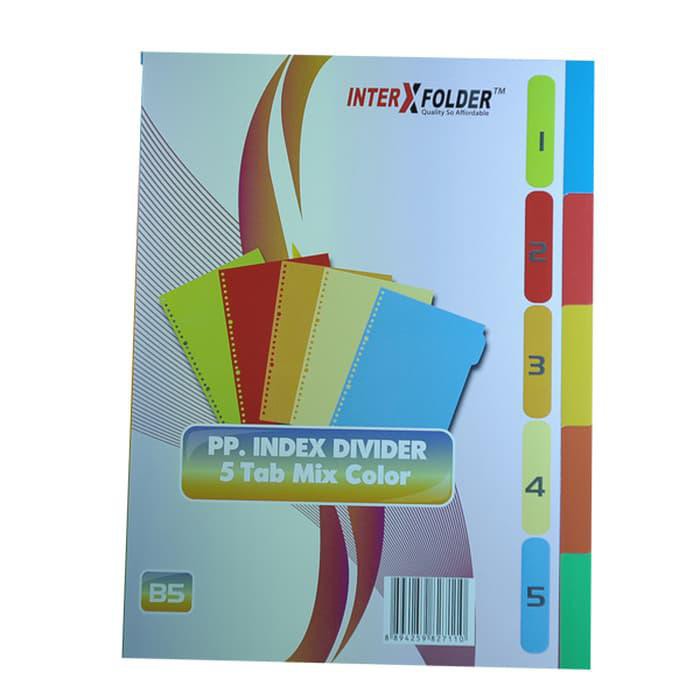 

Pen Paper Inter X Folder Index Divider 5 Tabs B5 (1Pack)
