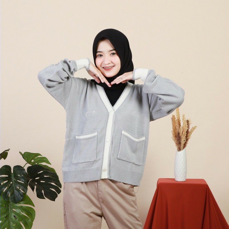 CARDIGAN RAJUT COMBO / RAJUT KANCING ARDILA PREMIUM