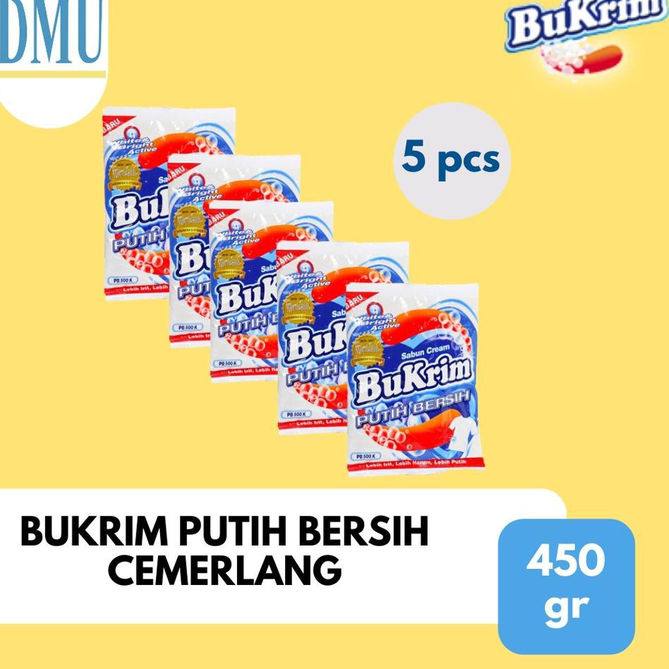 `➳ Sabun Colek Bukrim Putih Bersih Cream 450 gr - 5 Pcs NEW ARRIVAL