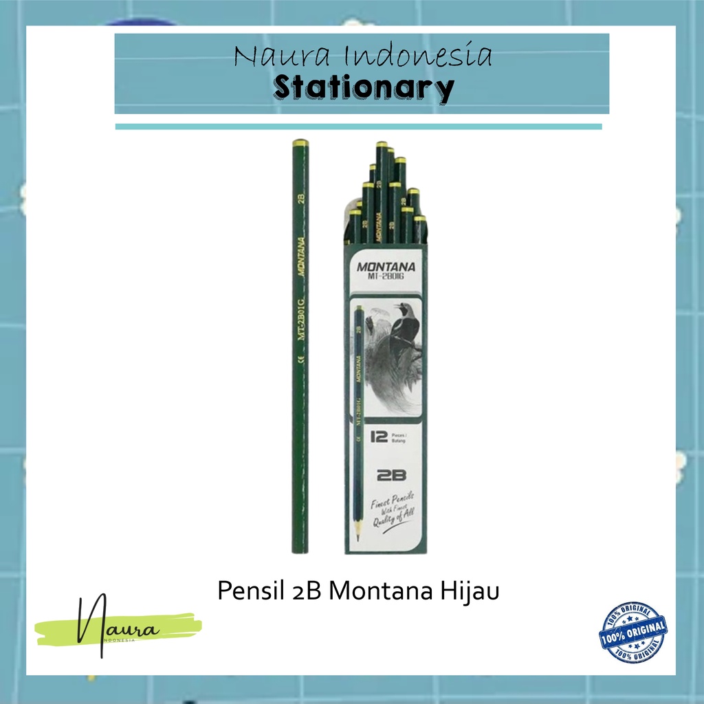 

PENSIL 2B MONTANA HIJAU PCS | Pensil Montana