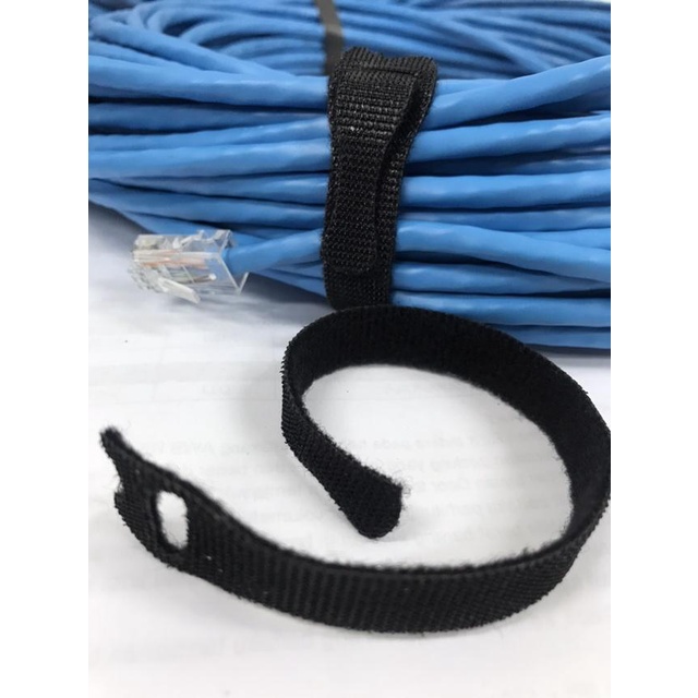 

Holder | Velcro One Wrap Strap 20Cm X1,5Cm Black (Model Ties) Isi 10Pcs