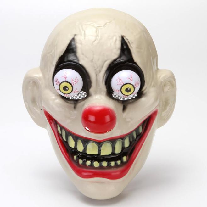 ,,,,,,,] Topeng Horor Badut Topeng Hantu Scary Halloween Mask 1219-313
