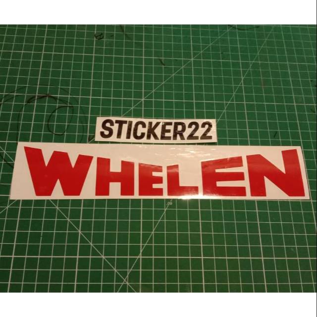 Sticker cutting whelen