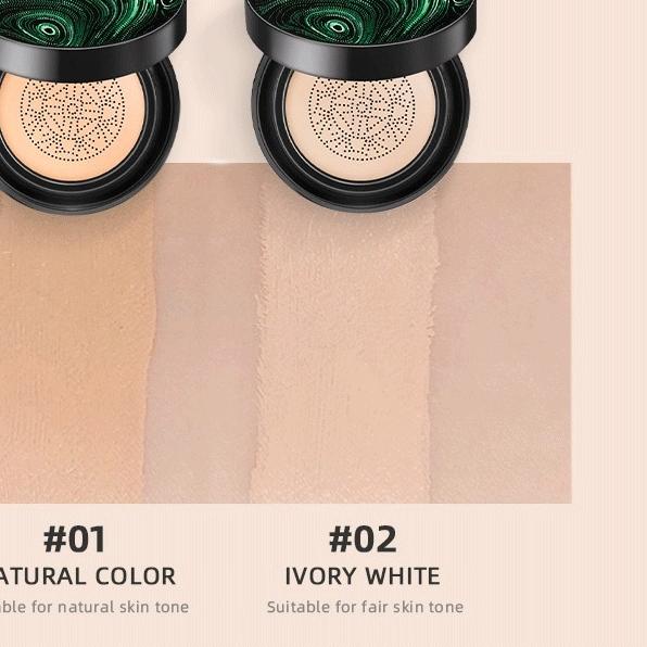 BUHOTEI x Sunisa Cushion Waterproof 100% Original Halal Air Cushion Mushroom Matte Bedak High Covera