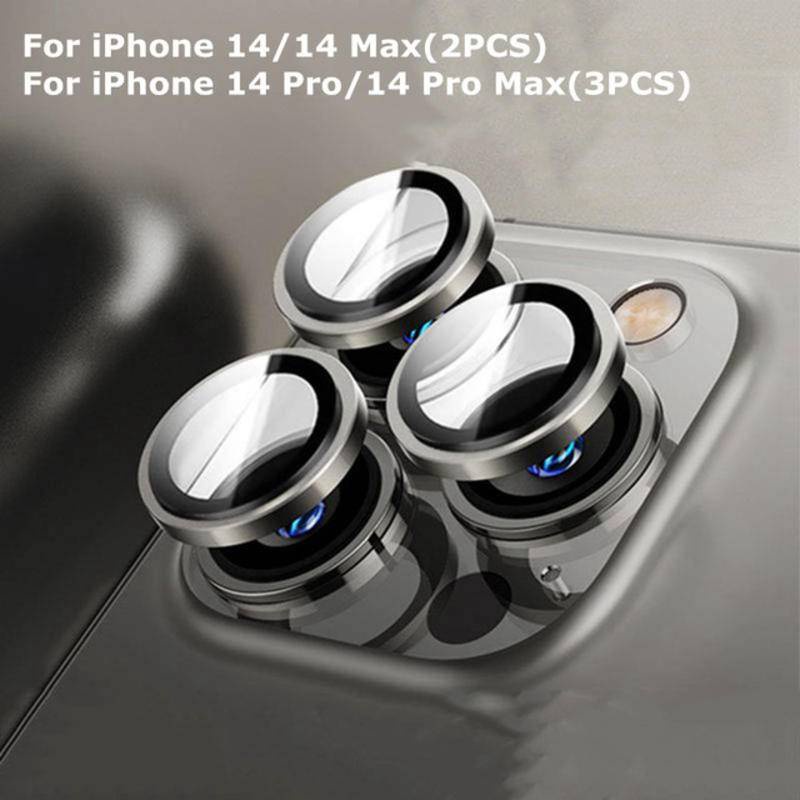 Pelindung Lensa Kamera Belakang Bahan Metal Untuk iPhone 14 Pro Max 14 Plus 14pro