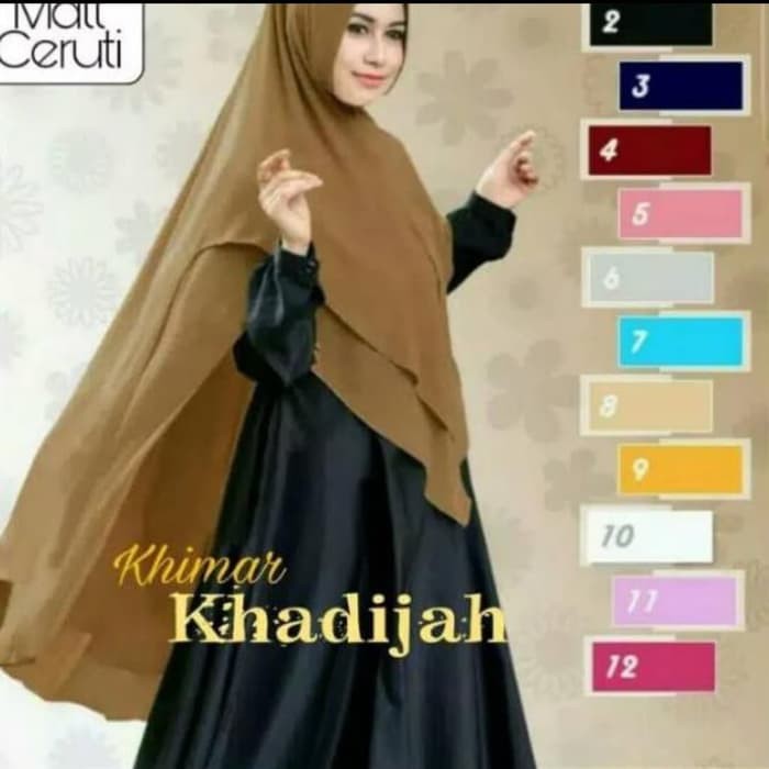 Jilbab syar'i jumbo khimar syar'i jumbo ceruty babydoll hijab syar'i