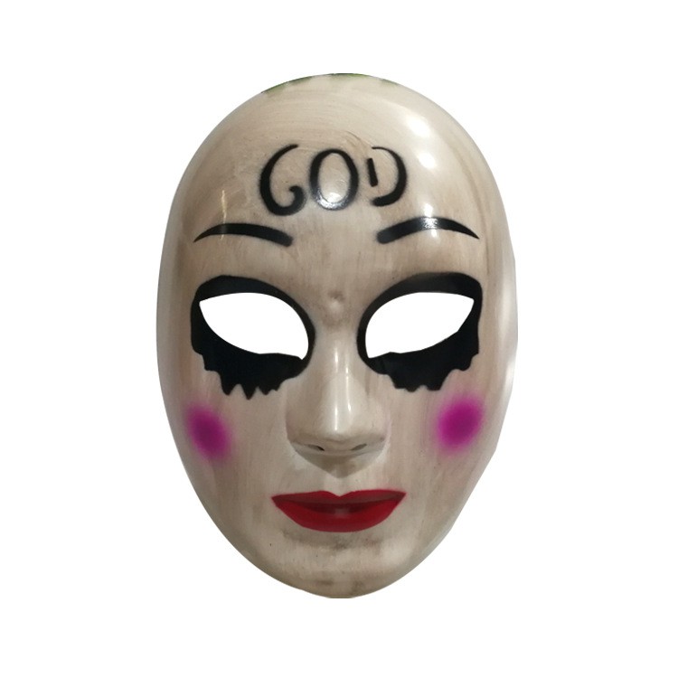 TOCG topeng human clearance god halloween mask masker properti hantu setan prank