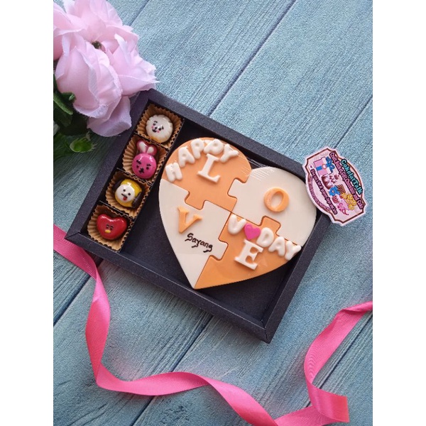 

coklat puzzle coklat valentine coklat love