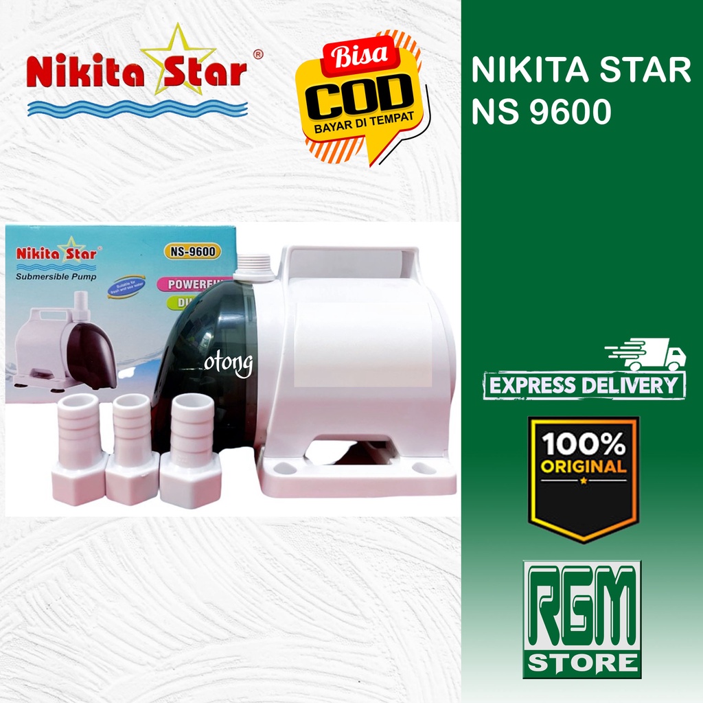 NIKITA STAR NS 9600 NS9600 MESIN POMPA KOLAM AQUARIUM HYDROPONIK