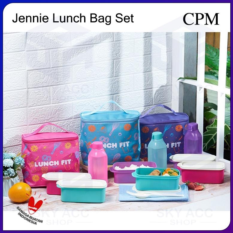 LUNCH FIT SET KOTAK BEKAL MAKAN / JENNIE LUNCH BAG SET MURAHHHH...,,,,,