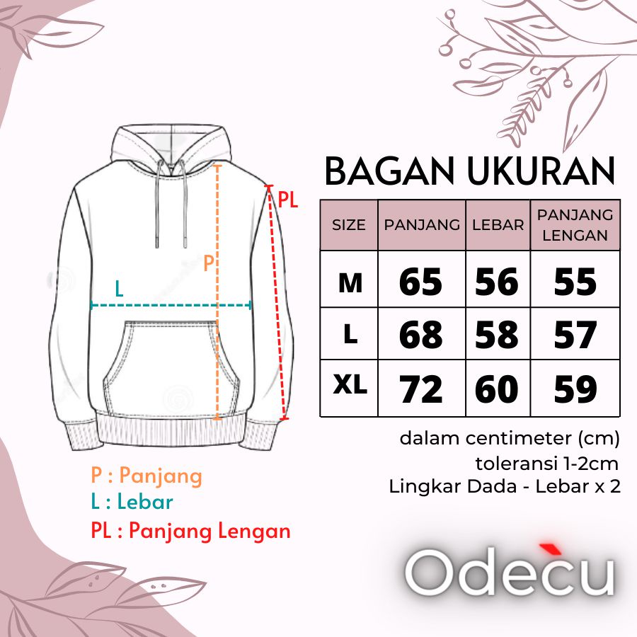 ODECU HOODIE SAGE GREEN SWEATER OVERSIZE WANITA PRIA