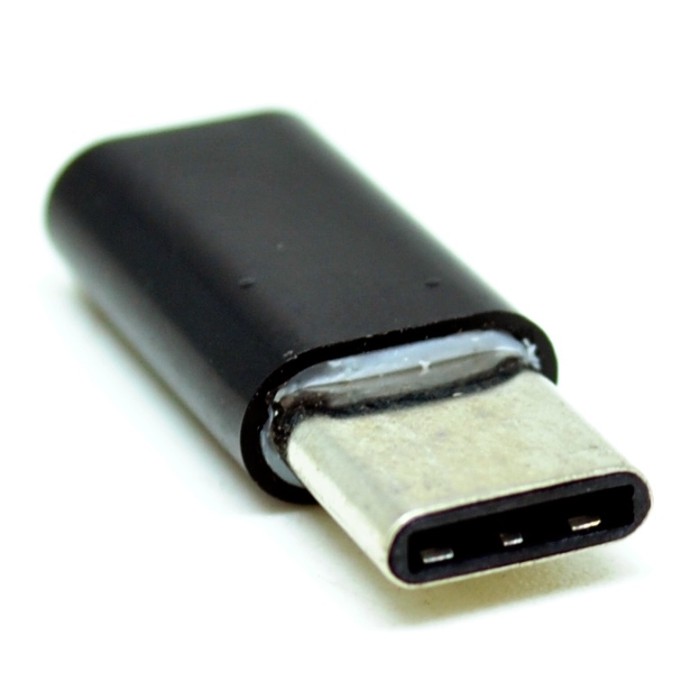 Taffware Plastic Fitting Micro USB to USB 3.1 Type C Adapter Converter