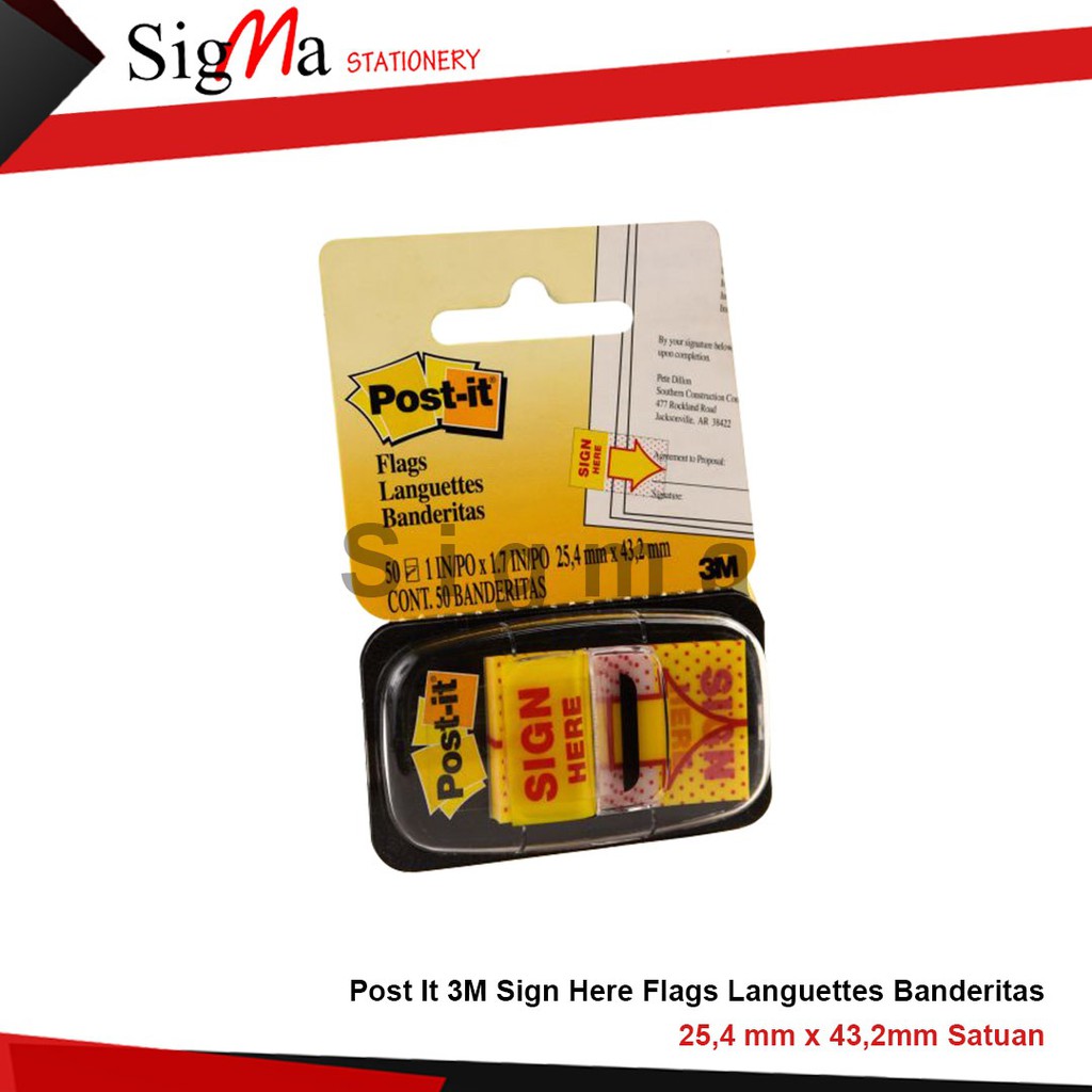 

Post It Sign Here - 3M