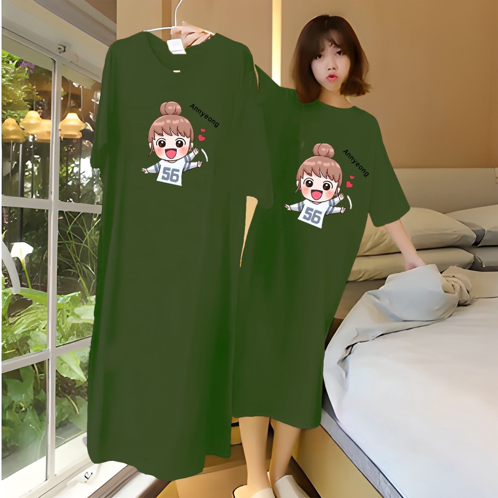 DRESS ANNYEONG WANITA DEWASA JUMBO XXL