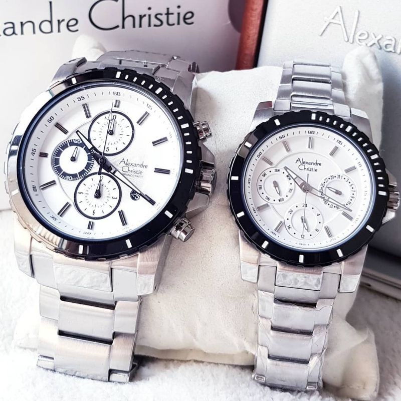 Jam Tangan Couple Alexandre Christie 6141 MC & 6141 BF / 6141