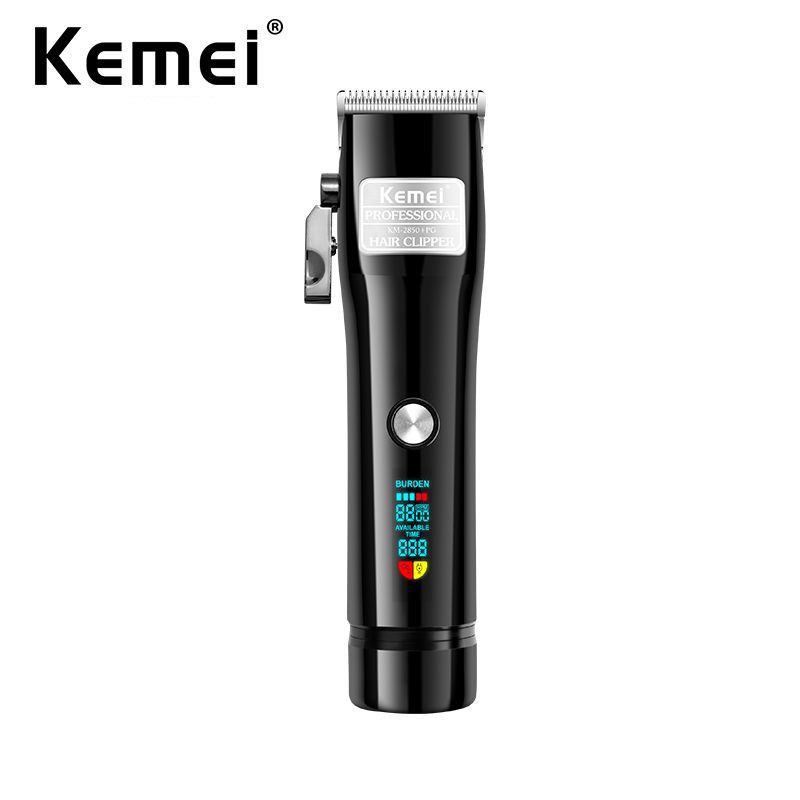 

Kemei PRO Barberology Hair Clipper LED Display Hair Trimmer USB Cordless Hair Cutting Machine Adjustable Blade
