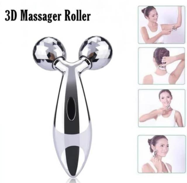 3D MASSAGER ROLLER ALAT PIJAT PENGENCANG PENIRUS WAJAH &amp; PELANGSING TUBUH