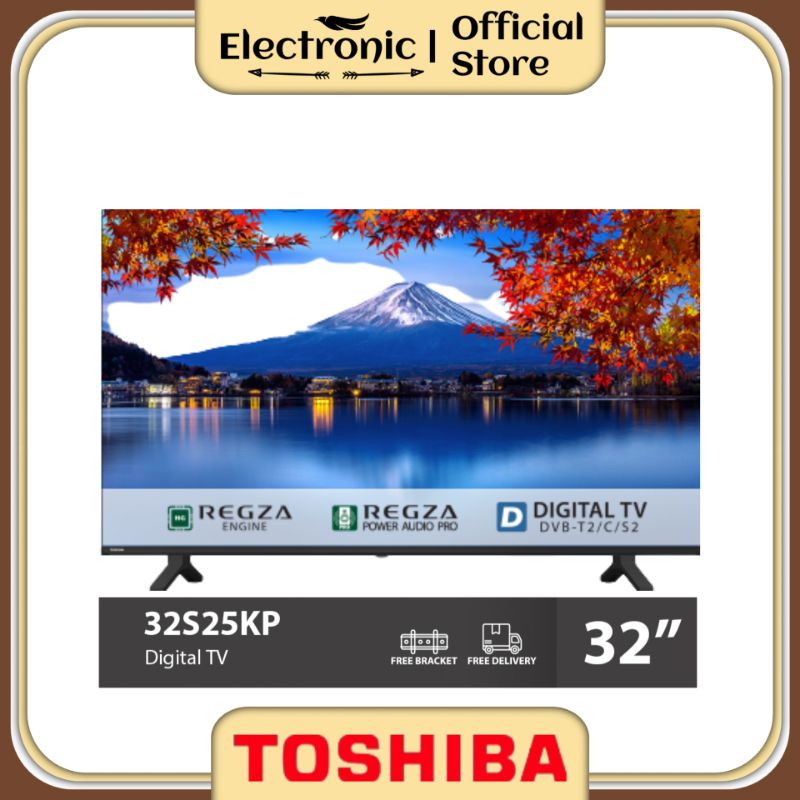 LED TV 32 Inch Toshiba 32S25KP | LED TV Toshiba 32 Inch 32S25KP Digital TV USB Media Dolby Audio