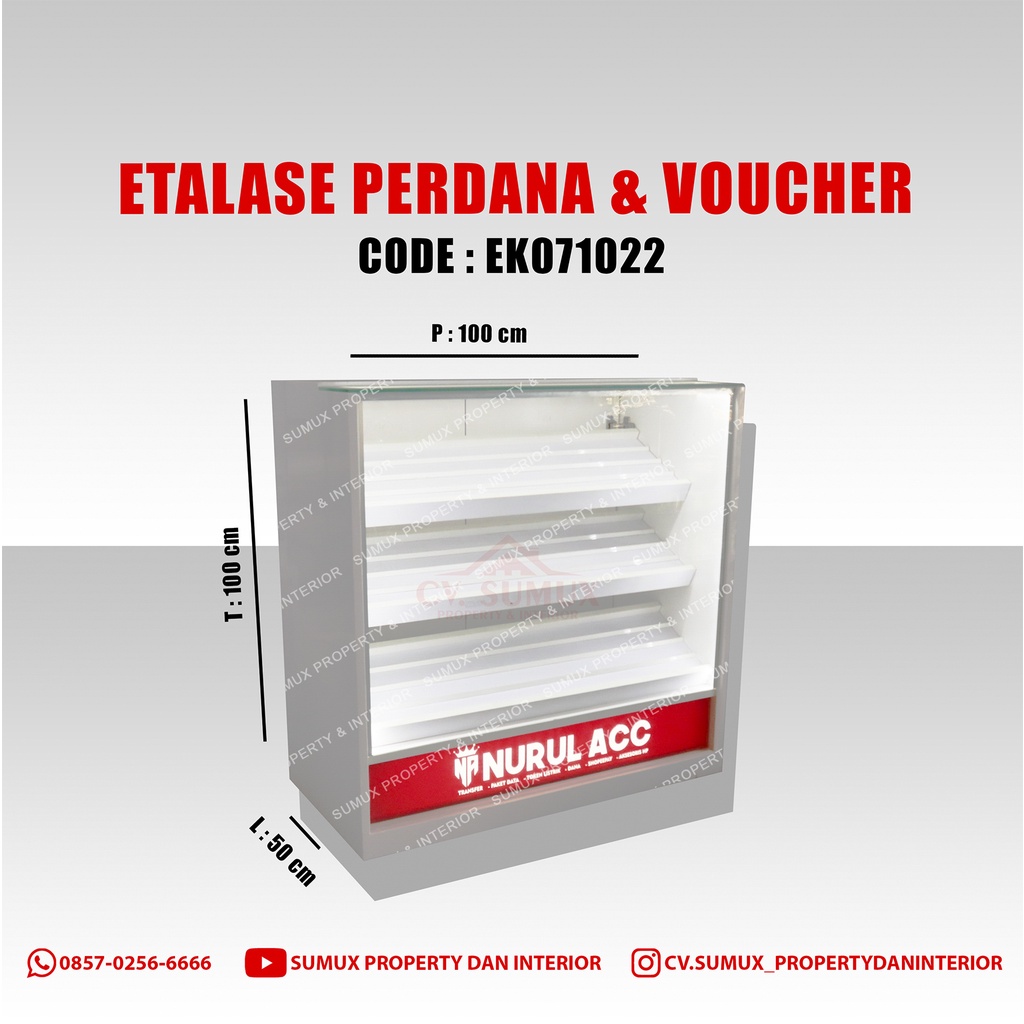 ETALASE PERDANA VOUCHER DISPLAY