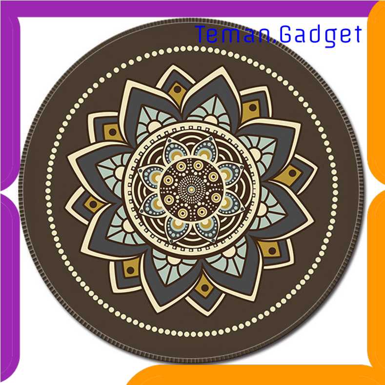 TG-BD Comfast Mouse Pad Bulat Anti Slip Vintage Bohemian 200mm