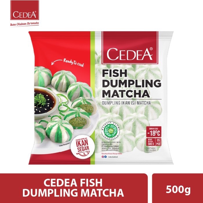 CEDEA FISH DUMPLING MATCHA 500GR