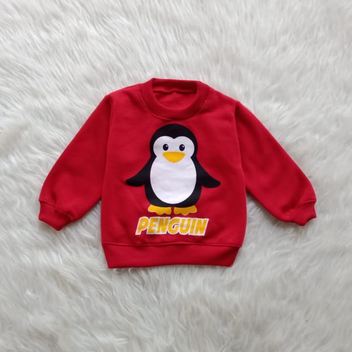 Sweater Bayi Laki Laki Perempuan Lengan Panjang Motif Hewan Lucu