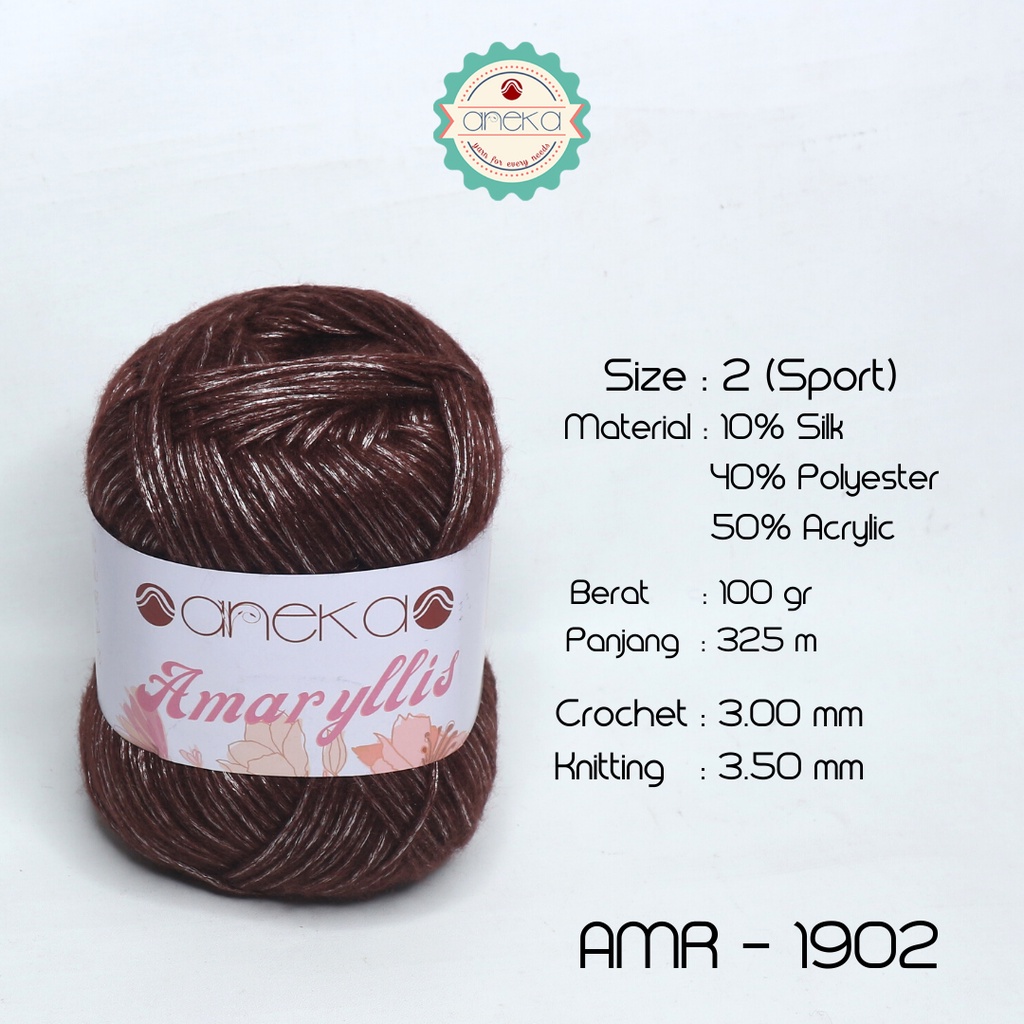 Benang Rajut Amaryllis / Amarillis Silk Cotton Yarn - 1902