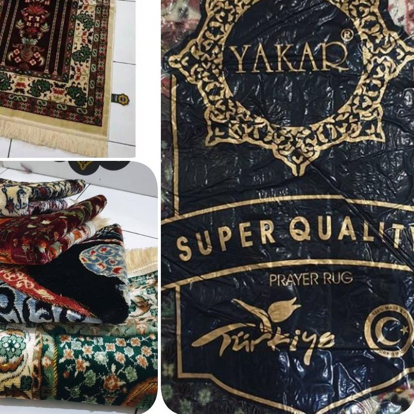 Sajadah Tebal Yakar Wangi Lembut Sajadah Turki Ukuran Besar 110x70cm Sajadah Bulu Super Lembut