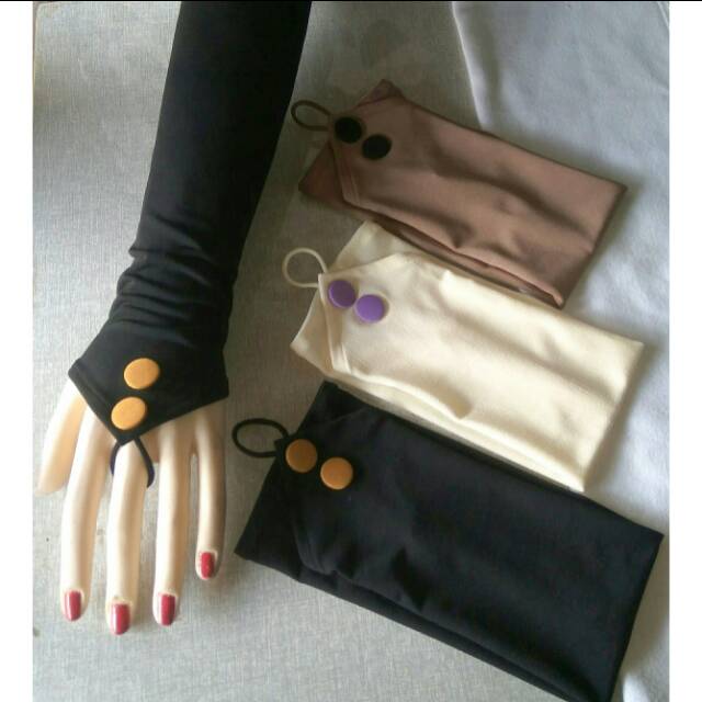 Handsock ring kancing /manset wanita /handsock  cincin /handsock jempol pita /manset tangan