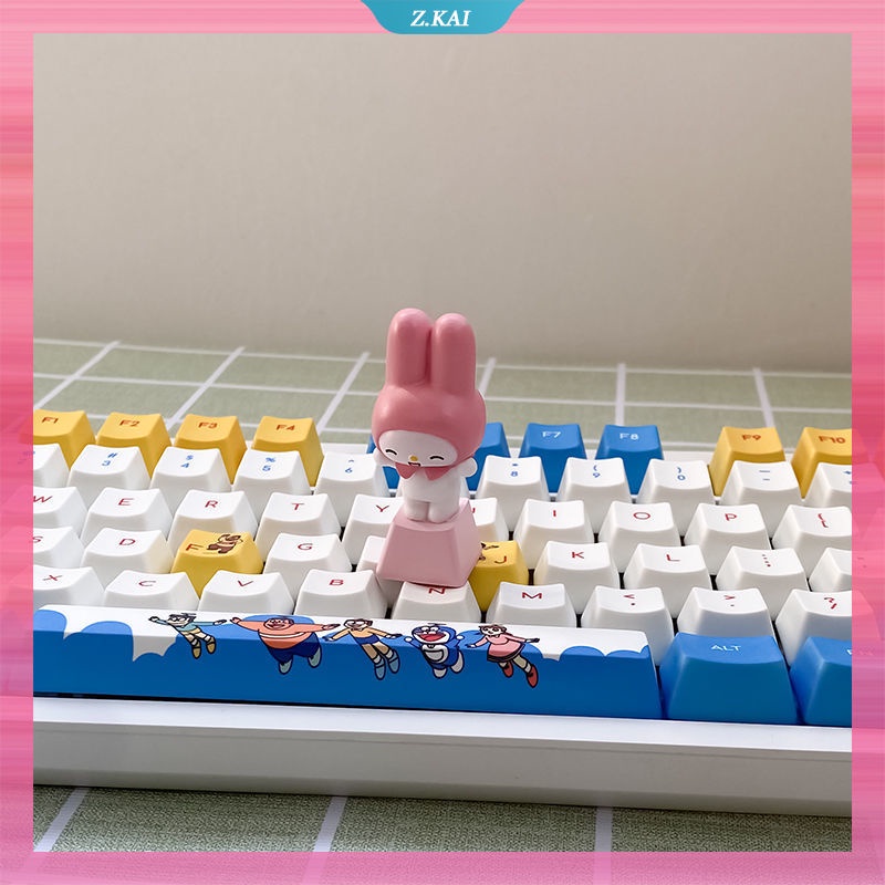 Keycap Pbt Handmade Motif Kartun My Melody Warna Pink Untuk Dekorasi Keyboard Mekanik