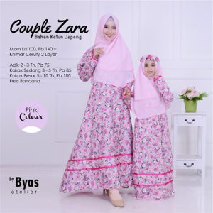 Dijual Couple Gamis Ibu Anak 2 10 Tahun Free Khimar Murah