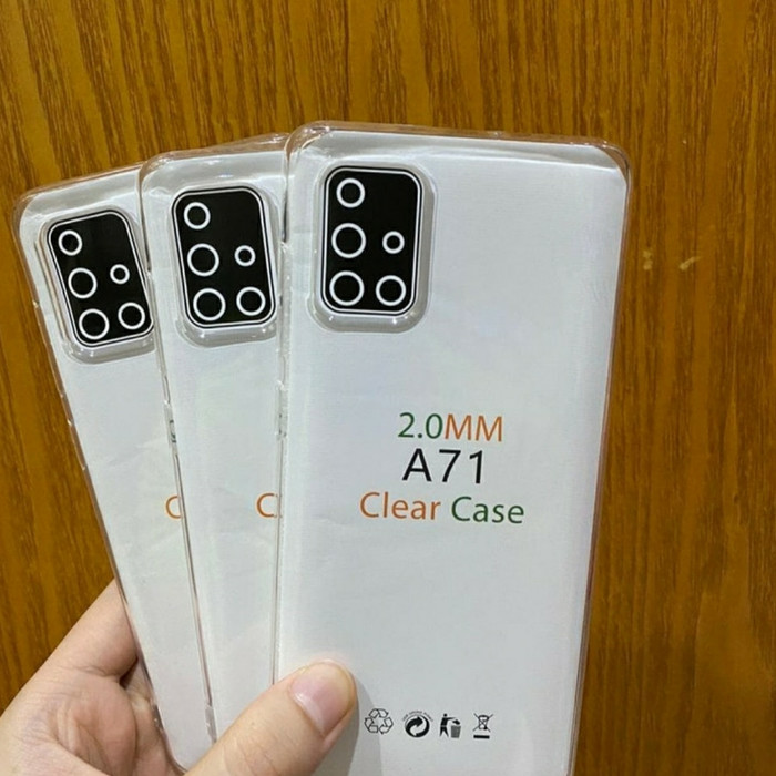 C/C- Softcase Clear Case Sillikon Kondom Case Bening Casing Samsung A71 by POA