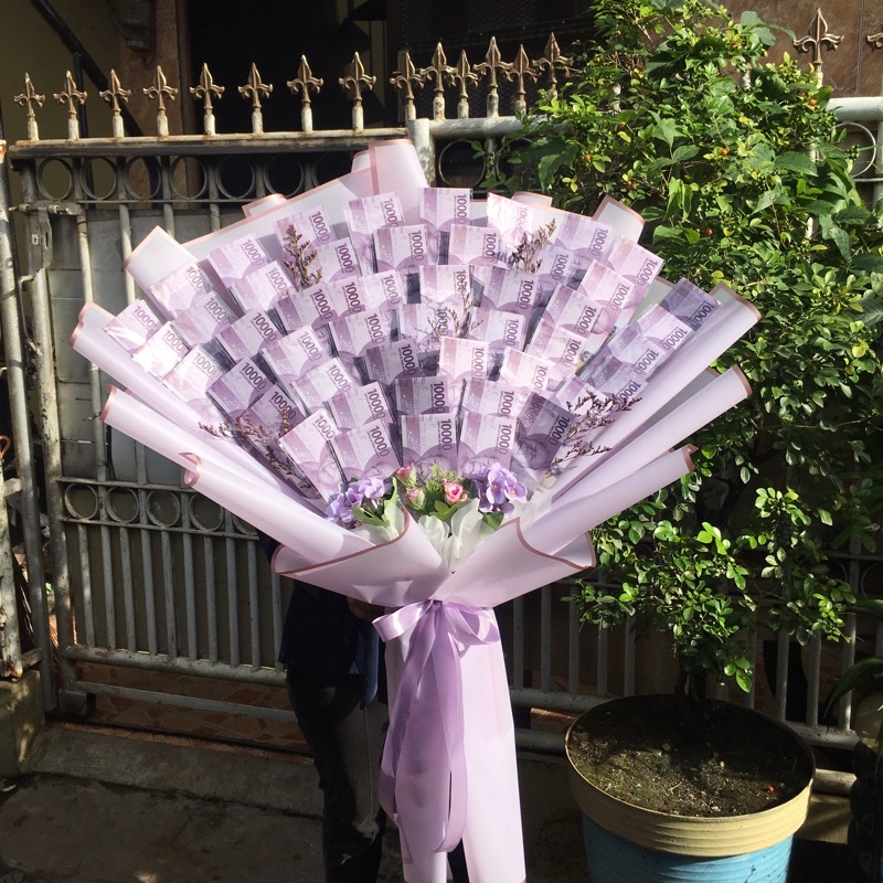 Money bouquet / buket uang / buket uang 50 lembar / buket duit