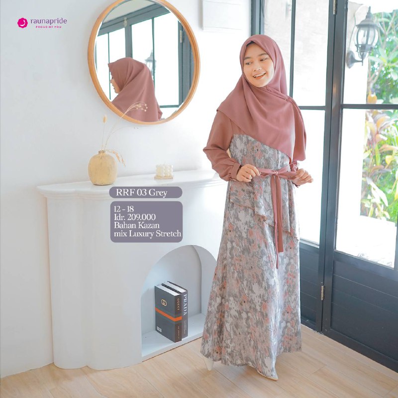 Rauna Busana Sarimbit Keluarga / SR-03 Grey / Fashion Muslim