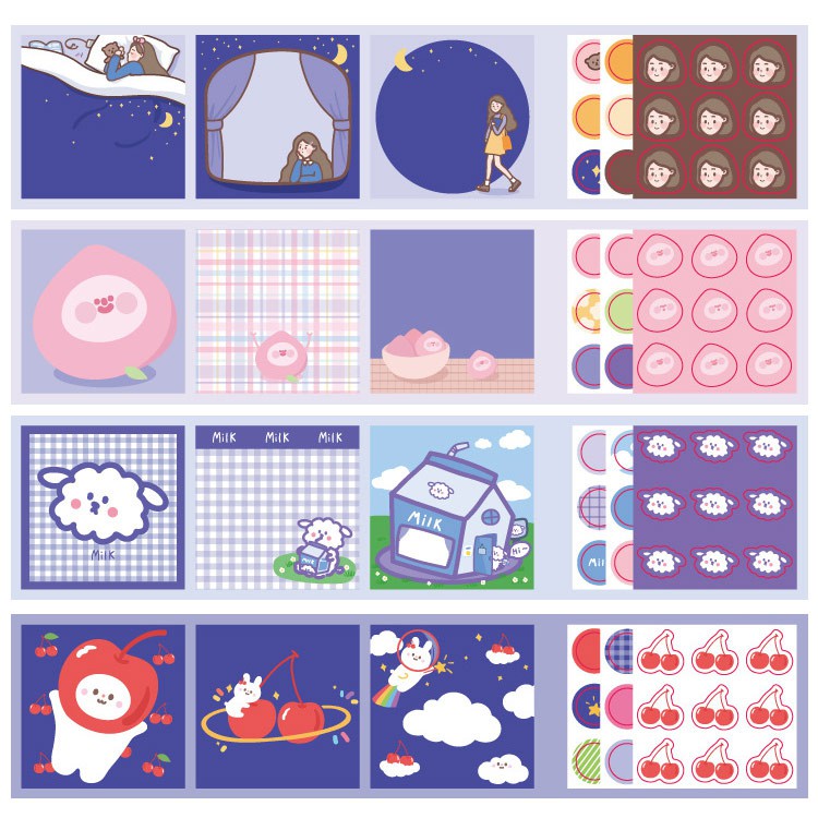 

Cute Formula Memopad And Stickers Set / Stiker Memo Notes Lucu Unik Murah