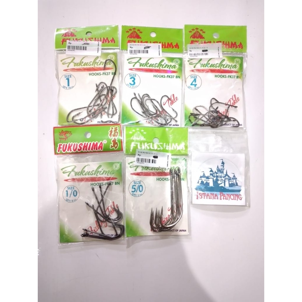 MATA KAIL FUKUSHIMA HOOKS-FK37 BN Size  No. 1,3,4,5,7,8,9,1/0,5/0