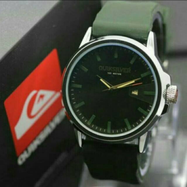 Jam Tangan quiksilver Date Green Rubber