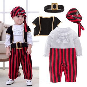 Pirate romper bayi anak balita kostum baby costum jumper bajak laut