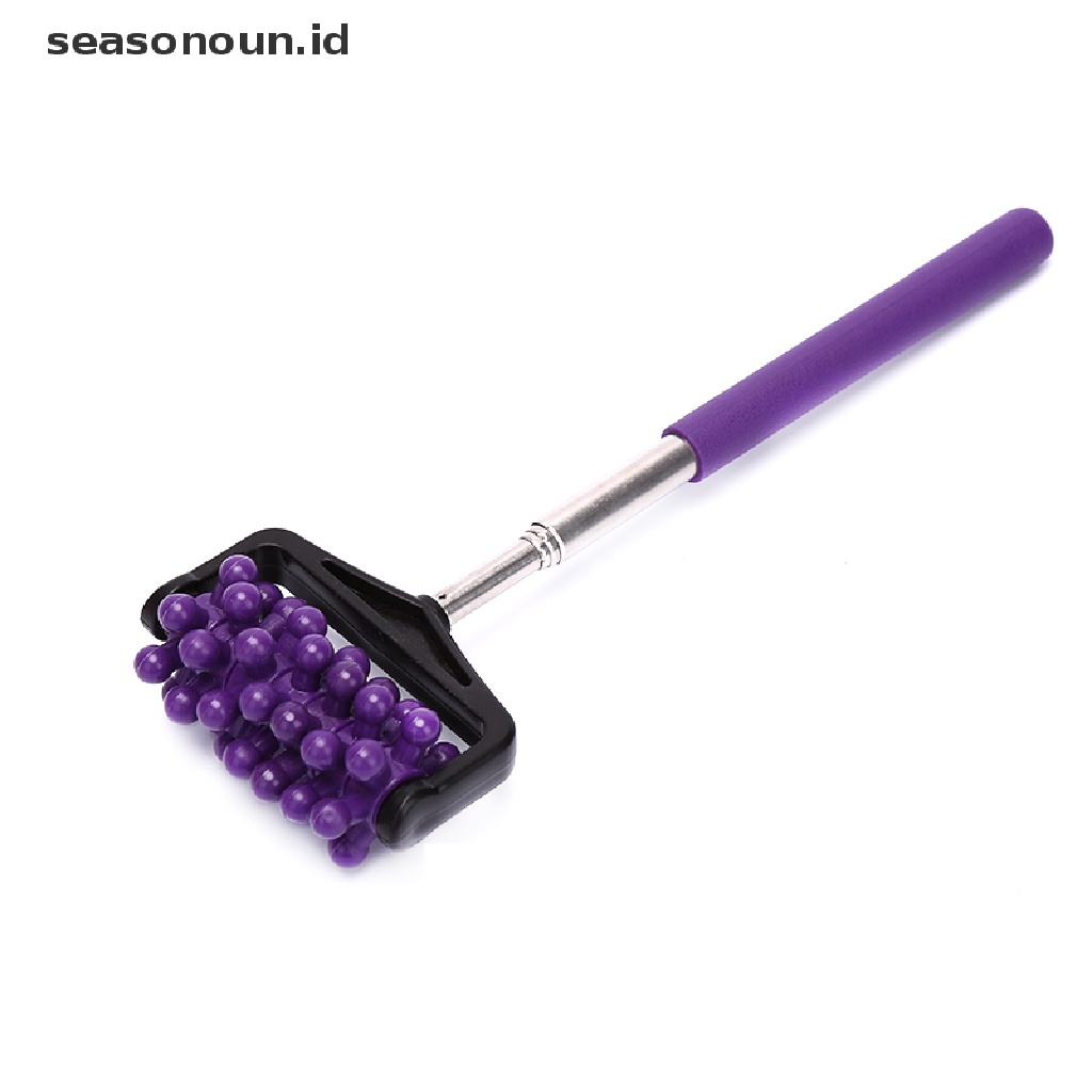 (seasonoun) Roller Pijat Punggung / Lengan / Kaki / Tubuh Portable Extendable Untuk Pereda Nyeri