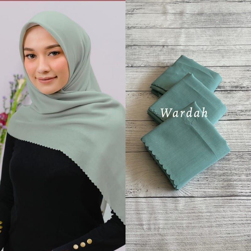 Hijab bahan DenayVoal polos warna wardah