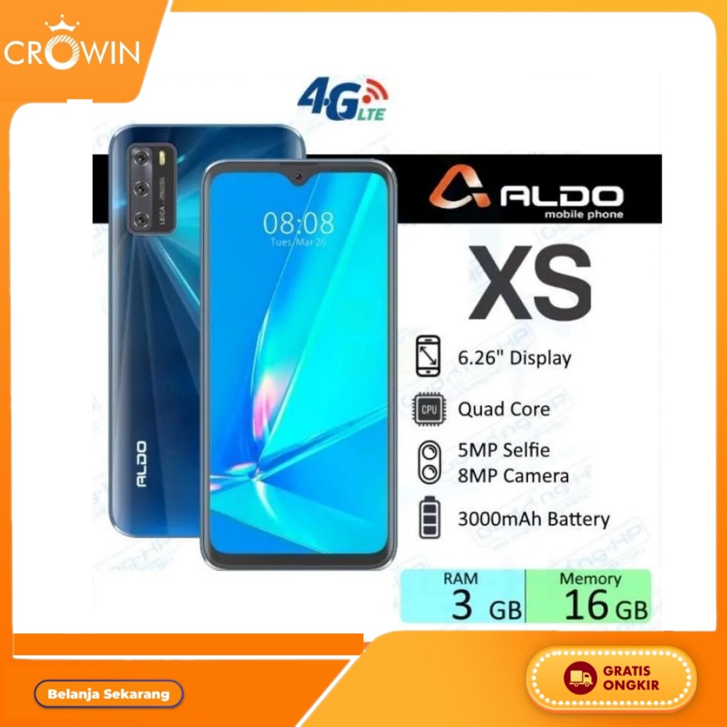 HP ANDROID 4G MURAH ALDO XS RAM 3/16GB GARANSI RESMI / HP SMARTPHONE ALDO  1 tahun