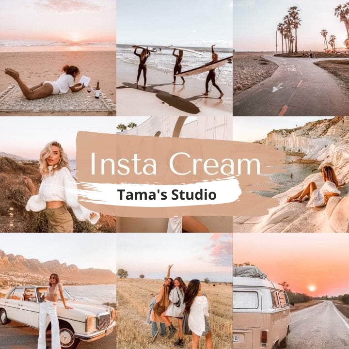 10 Lightroom Preset Insta Cream Pack (10 Preset) Mobile IOS/Android and Dekstop