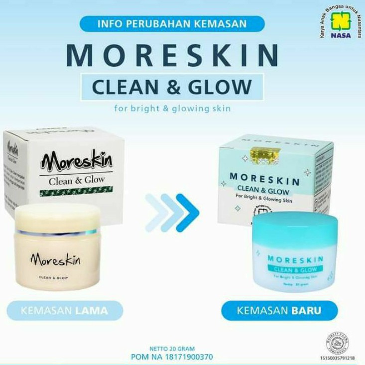 MORESKIN CLEAN AND GLOW NASA