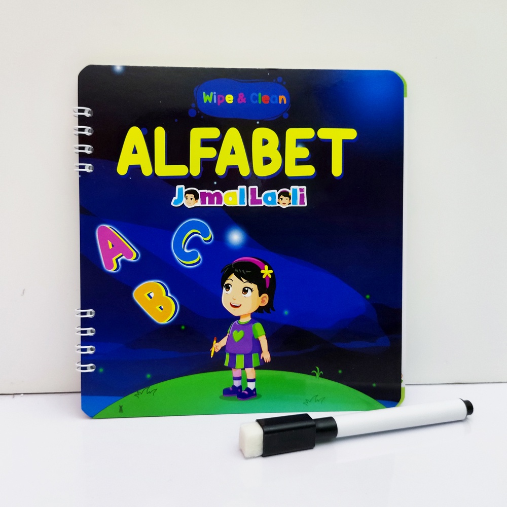 Wipe Clean Alfabet Bersama Jamal Laeli - Buku Jamal Laeli