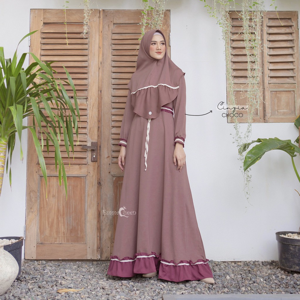 EmmaQueen - Set Dress Muslim Cinzia by EmmaQueen-Choco