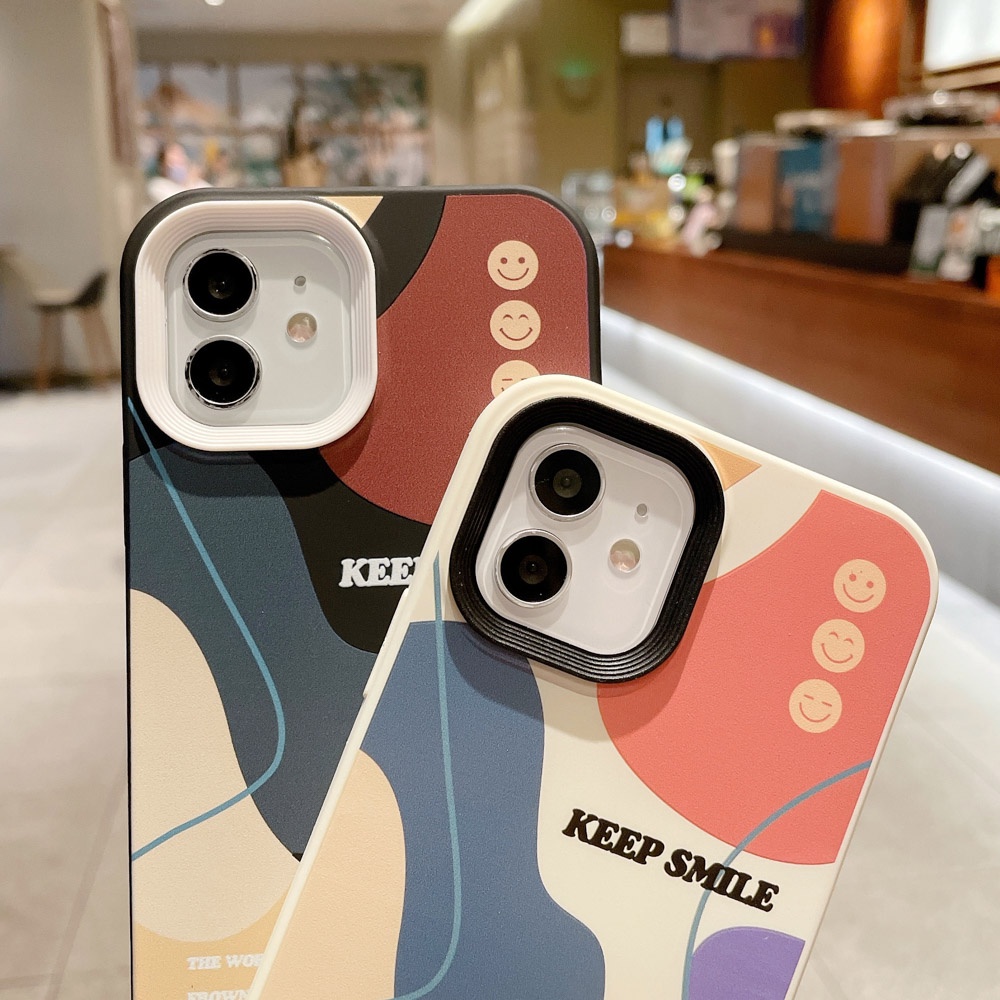 Case Desain Lukisan Abstrak Untuk iPhone 11 12 13 Pro Max X XS Max XR 6 7 8 Plus SE 2020 2022