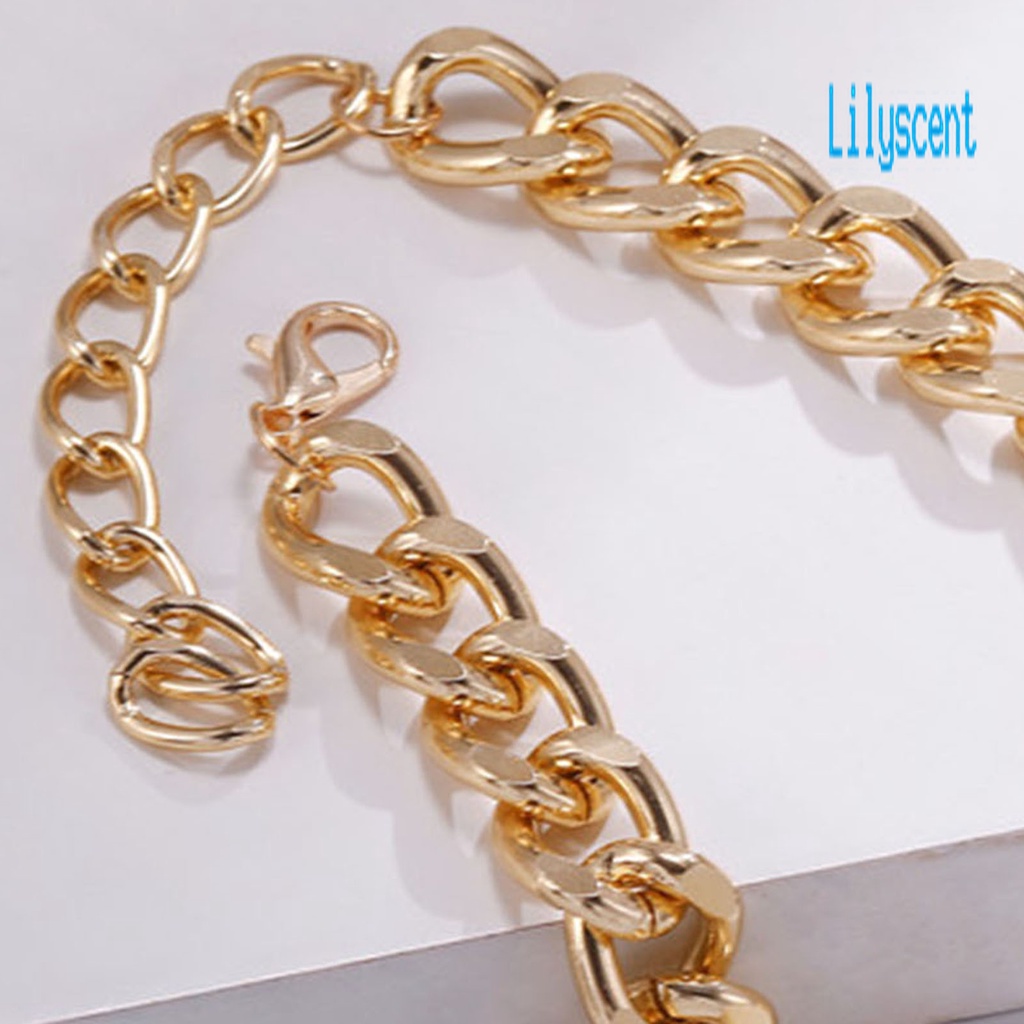 Lily Kalung Rantai Choker Tebal Pendek Untuk Wanita