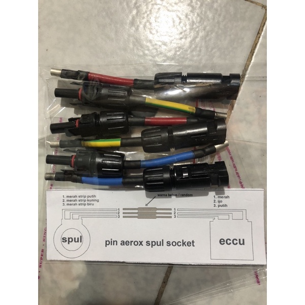 Soket Spull aerox 155 / soket spull aerox / kode 12 / soket kode 12 PNP