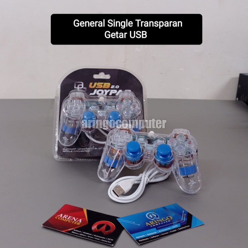 Acc (GamePad) General Single Transparan Getar USB (Sturdy / Itech / Eyota)